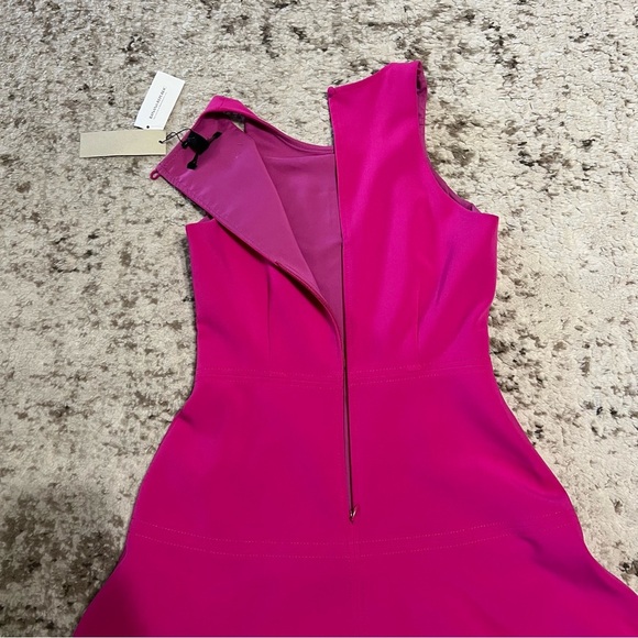 NWT Banana Republic Bright Pink Racerback Sleeveless Midi Dress size 0 Petite - Picture 14 of 14